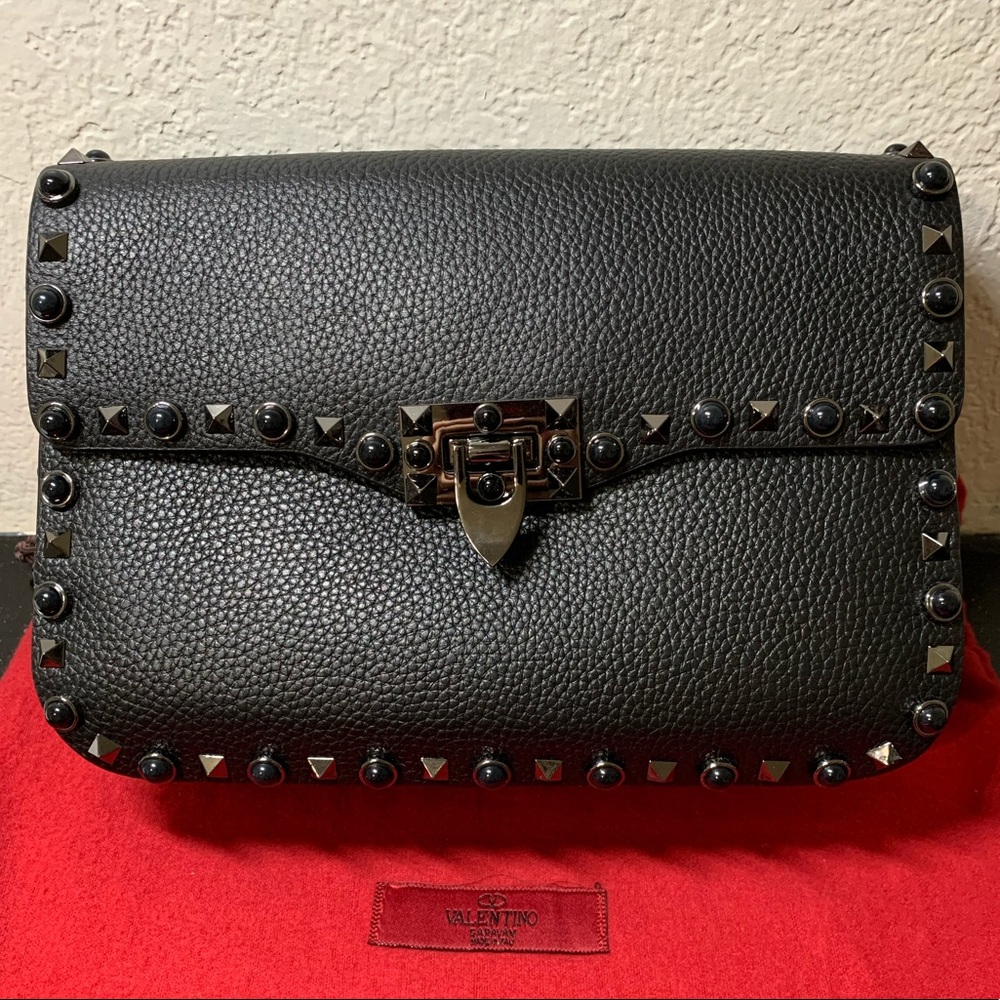 Black Valentino Rockstud Bag